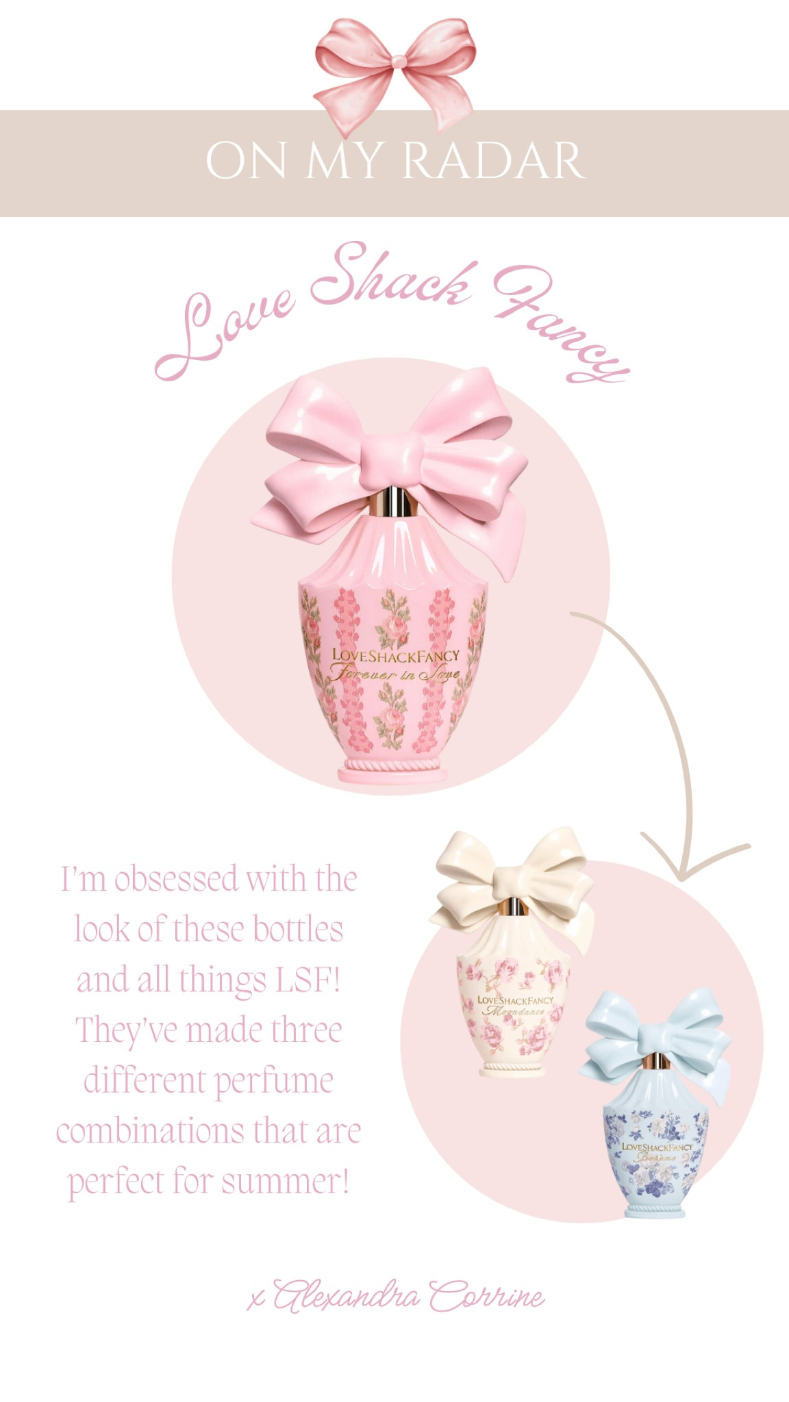 Love Shack Fancy perfume collection 🎀

Perfume, fragrance, girly girl, coquette aesthetic, beauty, Sephora, bows, ribbons 

#LTKBeauty