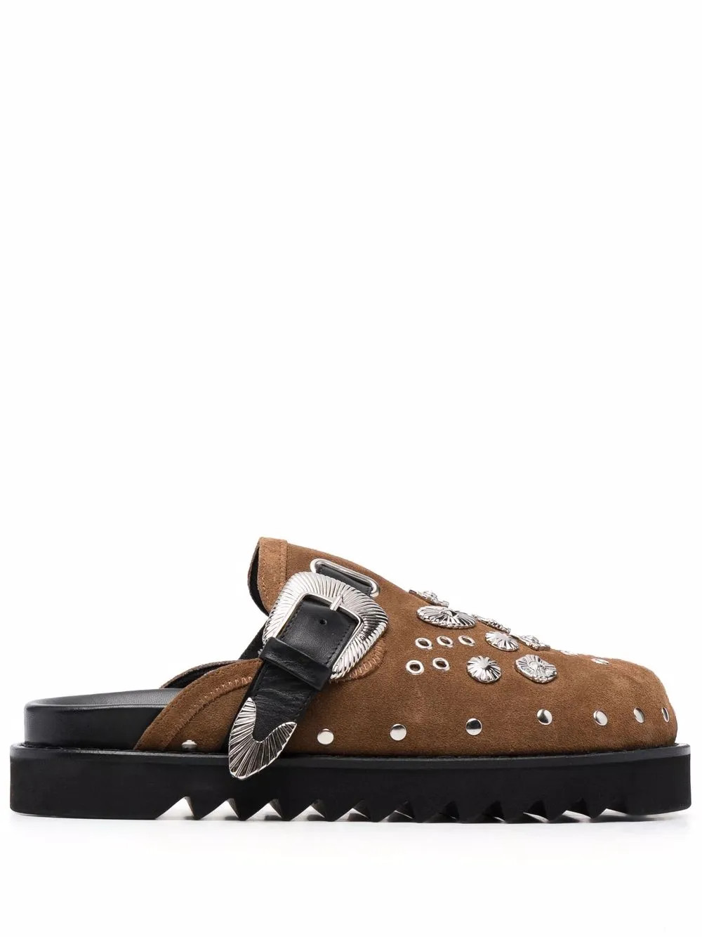 stud-embellished buckled clogs | Farfetch Global