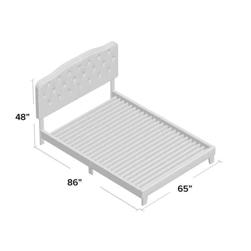 McMillan Tufted Upholstered Low Profile Standard Bed | Wayfair Professional