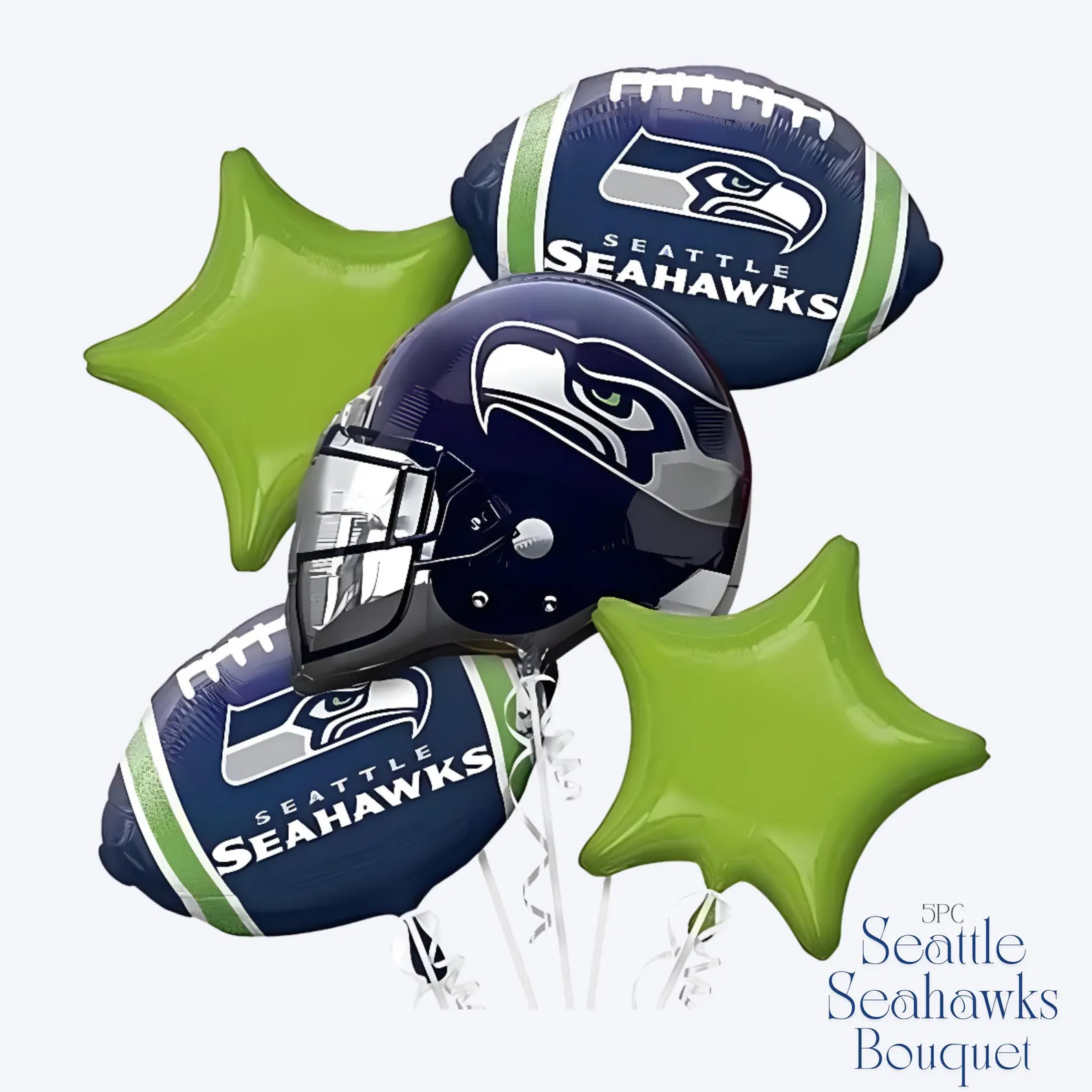 Seattle Seahawks Balloon Bouquet: NFL Football Party Decorations | EXPRESS orders will be deliver... | Etsy (US)