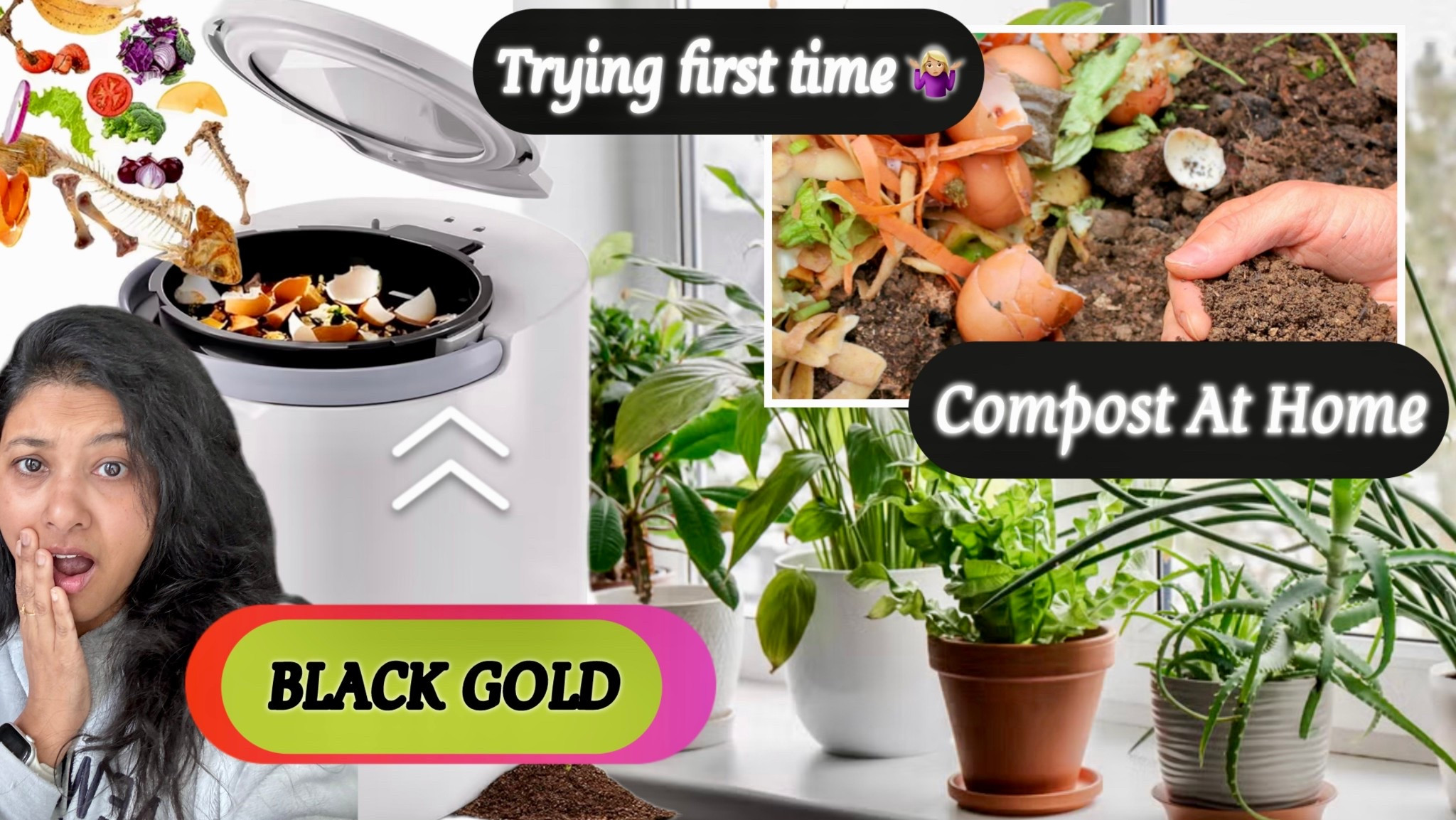 BLACK GOLD ★ Compost at home in 4 HOURS , AMZCHEF Composter *Non sponsored (watch full review on my youtube channel- Pam Dsouza)

#homeappliance #compost #blackgold

#LTKGiftGuide #LTKHome #LTKmomlife