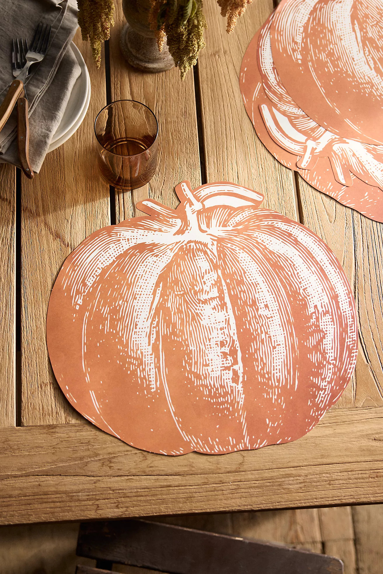 Pumpkin Paper Placemats, Set of 12 | Anthropologie (US)