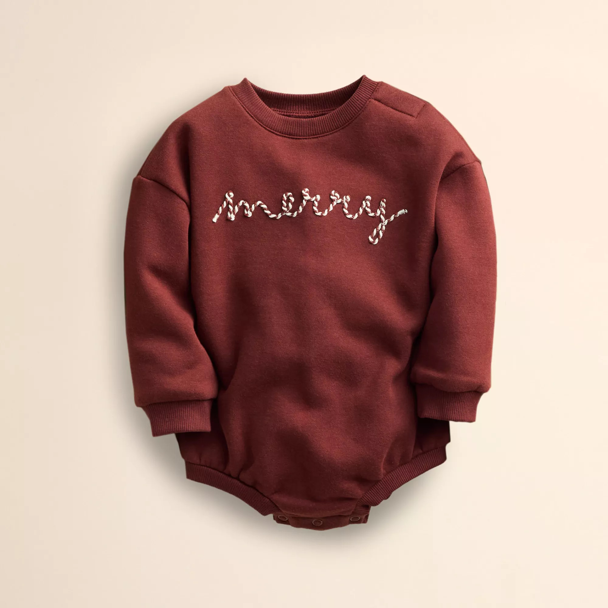 Baby Little Co. by Lauren Conrad Long Sleeve Ringer Bubble Romper | Kohl's