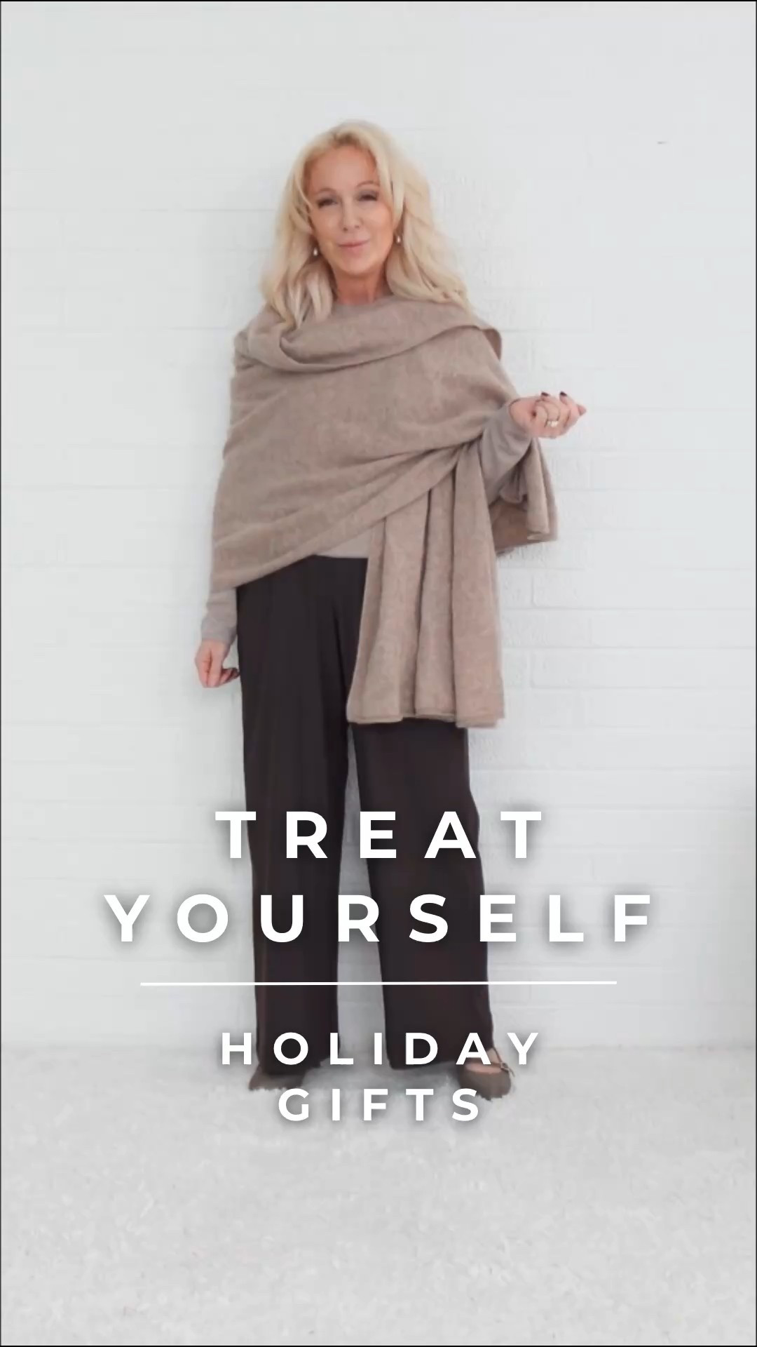 Treat Yourself Gifts for Women Over 40: Cashmere Wrap

#LTKGiftGuide #LTKHoliday #LTKOver40