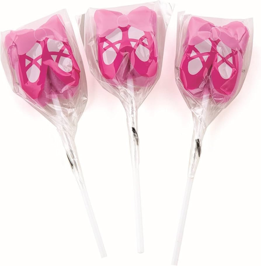 Ballerina Ballet Shoe Suckers (individually wrapped set of 12) Dance Birthday Party Favors | Amazon (US)