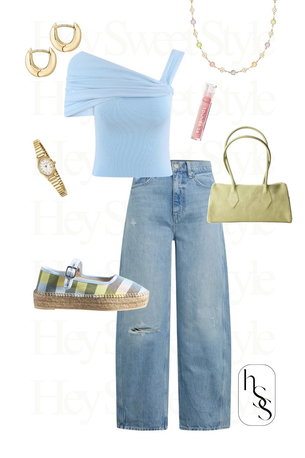 Barrel jeans + pastel espadrilles 🌸 8 Pastel Spring Outfits

#LTKootd