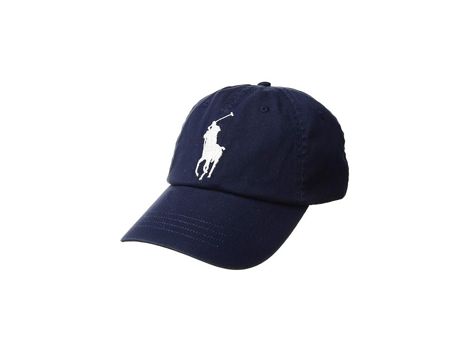 Polo Ralph Lauren Big Pony Chino Men's Cap Men's Caps Newport Navy, Cotton | Zappos