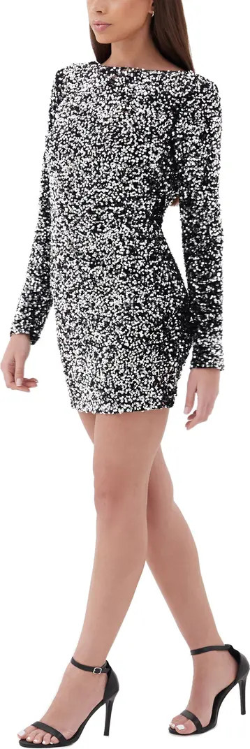 4th & Reckless Leonora Sequin Long Sleeve Minidress | Nordstrom | Nordstrom