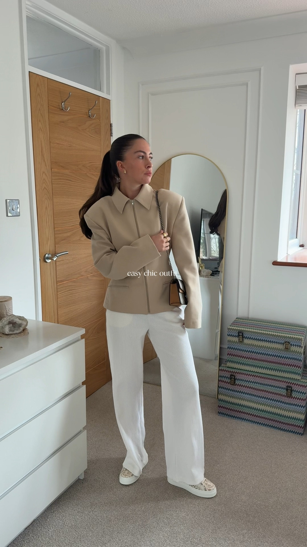 Easy chic outfit - blazer - neutrals - white co ord - chic - staple white set 

#LTKspring #LTKstyletip