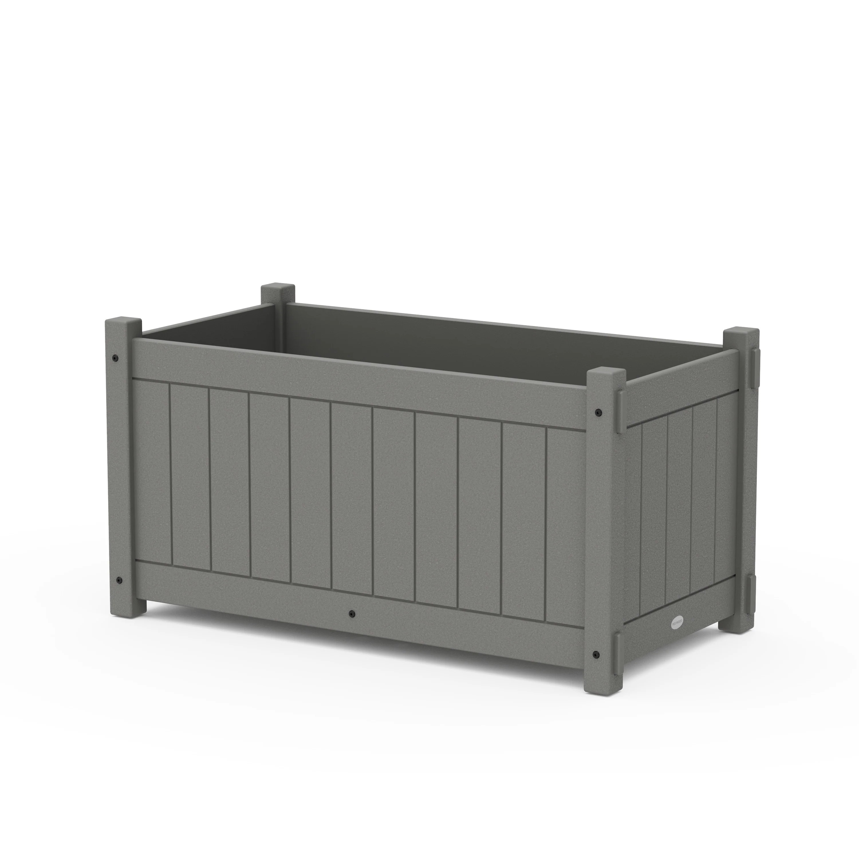 Vineyard Large Rectangle Double Planter Box | POLYWOOD