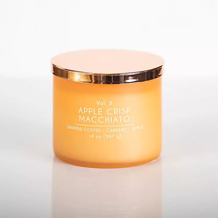New! Apple Crisp Macchiato Jar Candle | Kirkland's Home