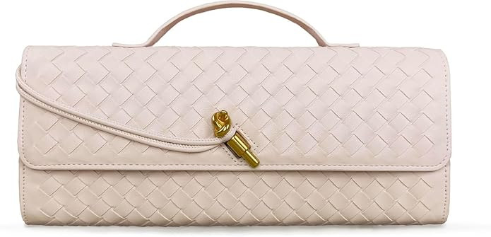 Evening Clutch Purses for Women Formal Handmade Woven Shoulder Handbag Fashion Crossbody Bags for... | Amazon (US)