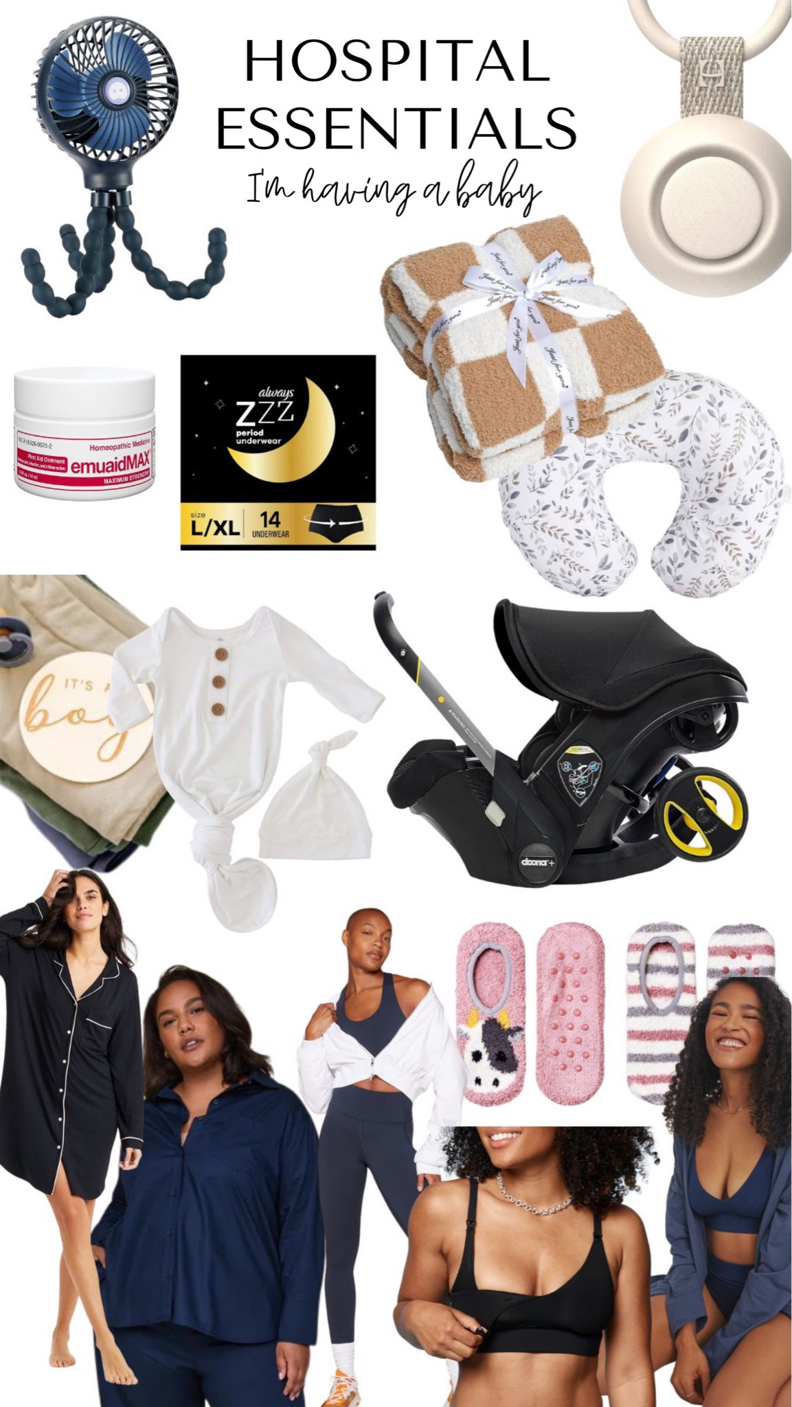 Hospital essentials for having a baby. What I brought to the hospital. Mom and baby must haves for the hospital 

Use GoHarperWildeJennyB15 for 15% off Harper Wilde 

#LTKfamily #LTKbaby #LTKbump