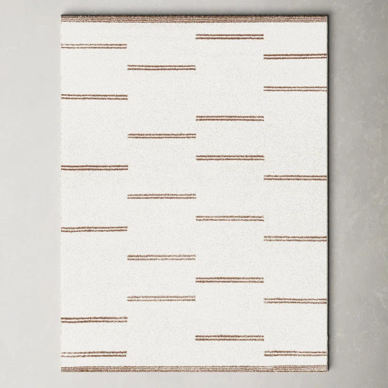 Agnes Power Loom Performance Ivory Rug | Wayfair North America