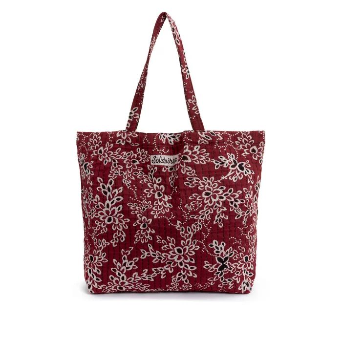 Recycled Cotton Tote Bag in Floral Print | La Redoute (UK)