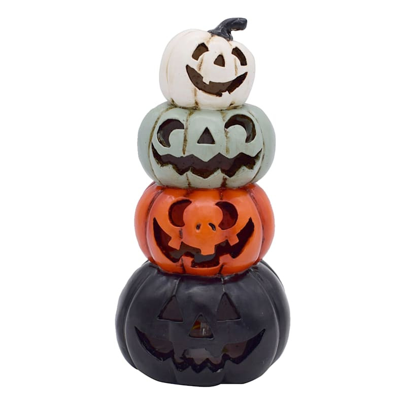 8in Staked Pumpkin decor | At Home