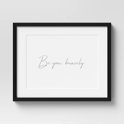 20" x 16" Bravely Framed Wall Art - Threshold™ | Target