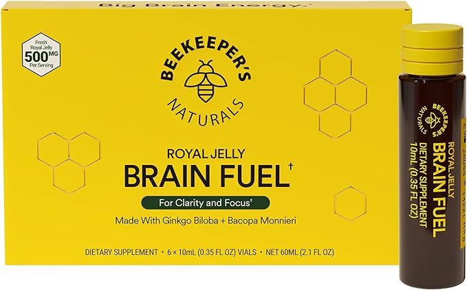 BEEKEEPER'S NATURALS B.LXR Brain Fuel - Memory, Focus and Clarity Liquid Formula, Supports Produc... | Amazon (US)