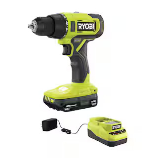 RYOBI ONE+ 18V Cordless 1/2 in. Drill/Driver Kit with (1) 1.5 Ah Battery and Charger PCL206K1 - T... | The Home Depot