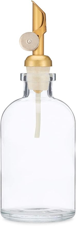 8oz Small Glass Mouthwash Dispenser | Recycled Clear Glass Self Pour Spout Mouthwash Dispenser + ... | Amazon (US)