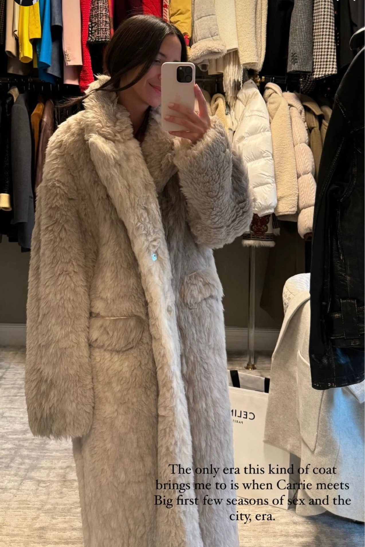 Love this faux fur coat. Brings me to the era of Carrie meeting Big in Sex and the City 🤍

#LTKstyletip #LTKSeasonal