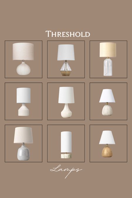 Light up your space with Threshold's stylish lamp collection from Target 🌟🛋️ Perfect for any room looking for a touch of elegance and warmth! 

#LTKGiftGuide #LTKStyleTip #LTKHome