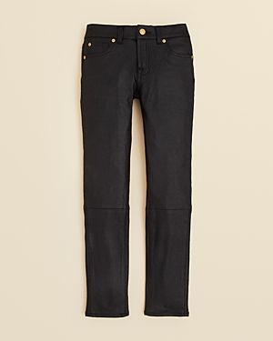 7 For All Mankind Girls' Crackled Faux Leather Pants - Sizes 7-14 | Bloomingdale's (US)