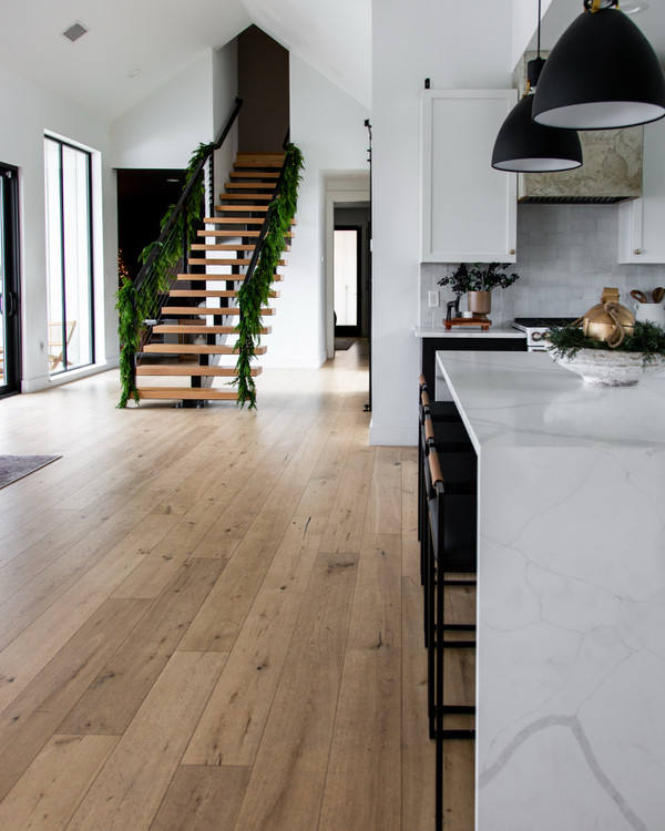 Floating staircase for the holidays