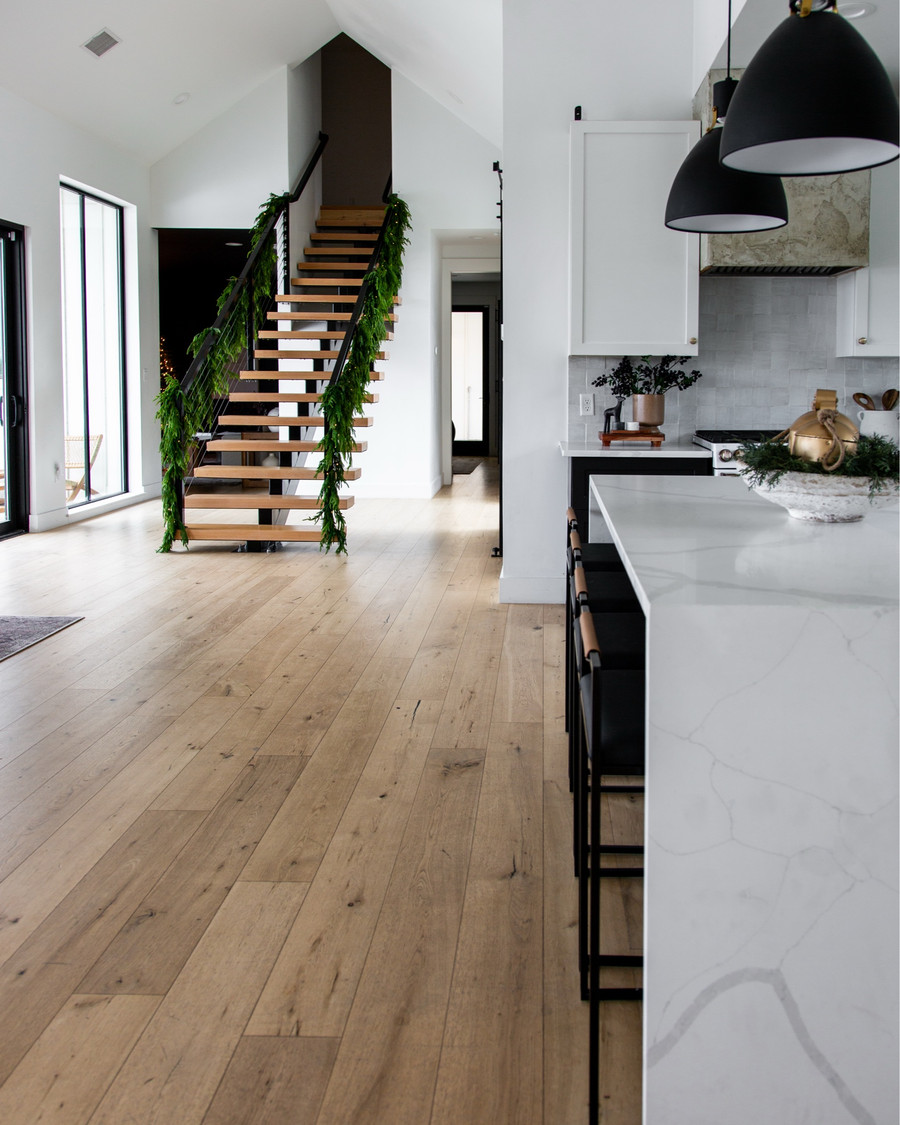 Floating staircase for the holidays