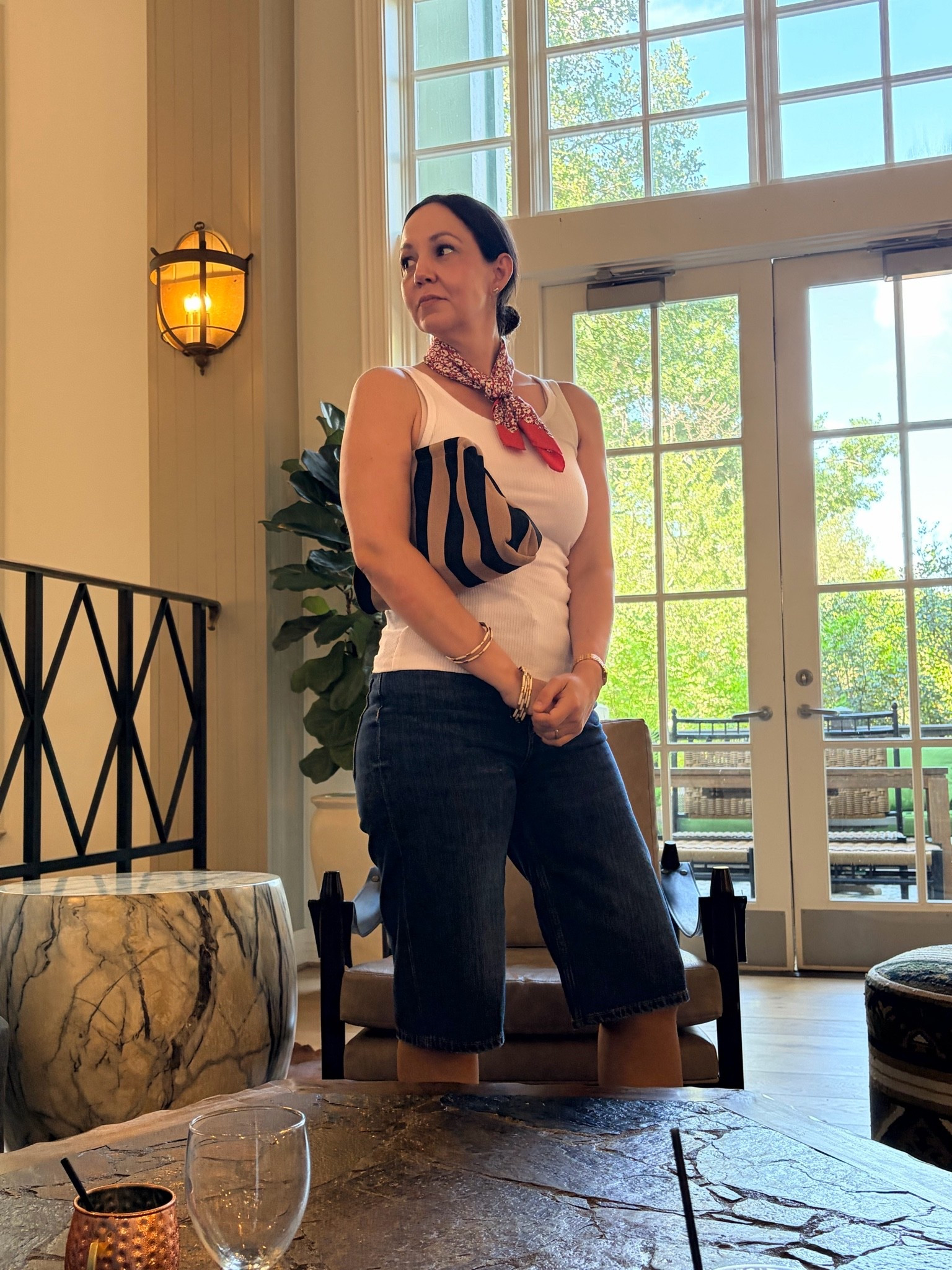 Over 45 OOTD 
#summeroutfit
#jorts

#LTKgrwm #LTKootd #LTKOver40
