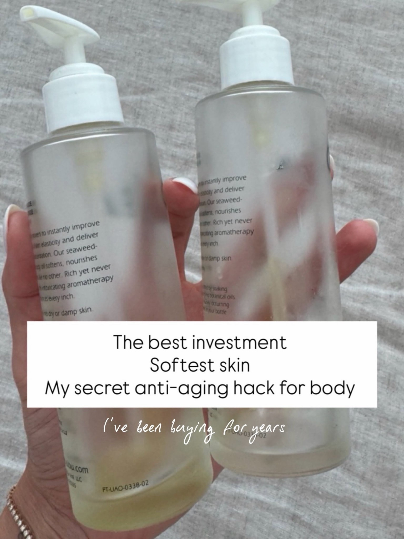 This body care has been one of my favorite investments for years 🤍 The formula leaves my skin feeling incredibly soft and hydrated, and it’s become such a simple step in my routine that makes a difference.

body care, luxury body lotion, moisturizing body wash, soft skin, skincare routine, body care essentials, hydration, beauty favorites, self care routine, fall skincare, annabrstyle

#LTKootd #LTKSeasonal #LTKOver40