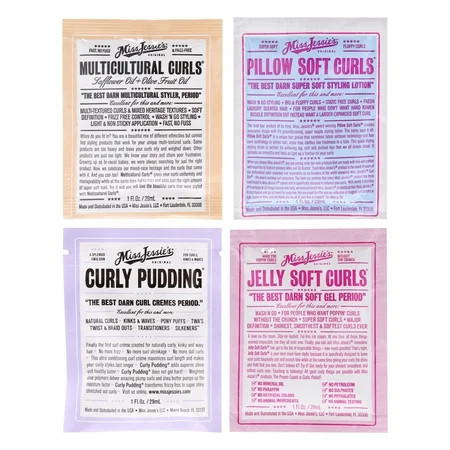 Pillow Soft Curls With Jelly Soft Curl and Multi Cultural Curls-Curly Pudding Kit by Miss Jessies for Unisex - 4 Pc Kit 1oz Lotion 1oz Gel 1oz Cream 1oz Cream | Walmart (US)