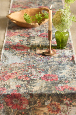 Vintage Tapestry Linen Runner | Anthropologie (US)