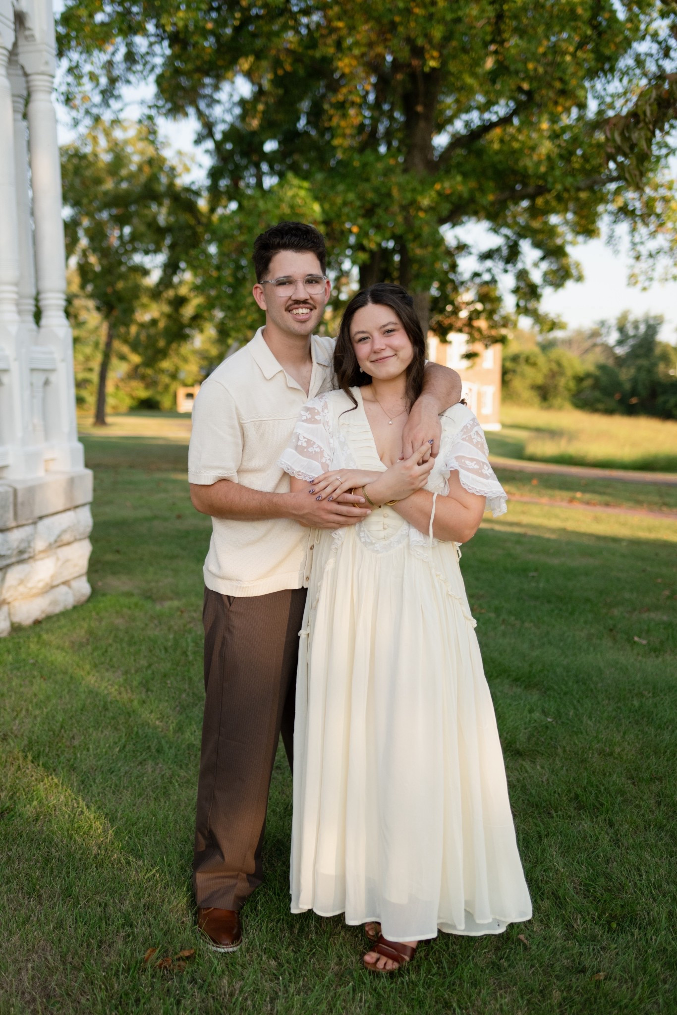 The most perfect vintage inspired look for dreamy engagement photos 💍🎞️ 

#LTKWedding #LTKMens #LTKootd