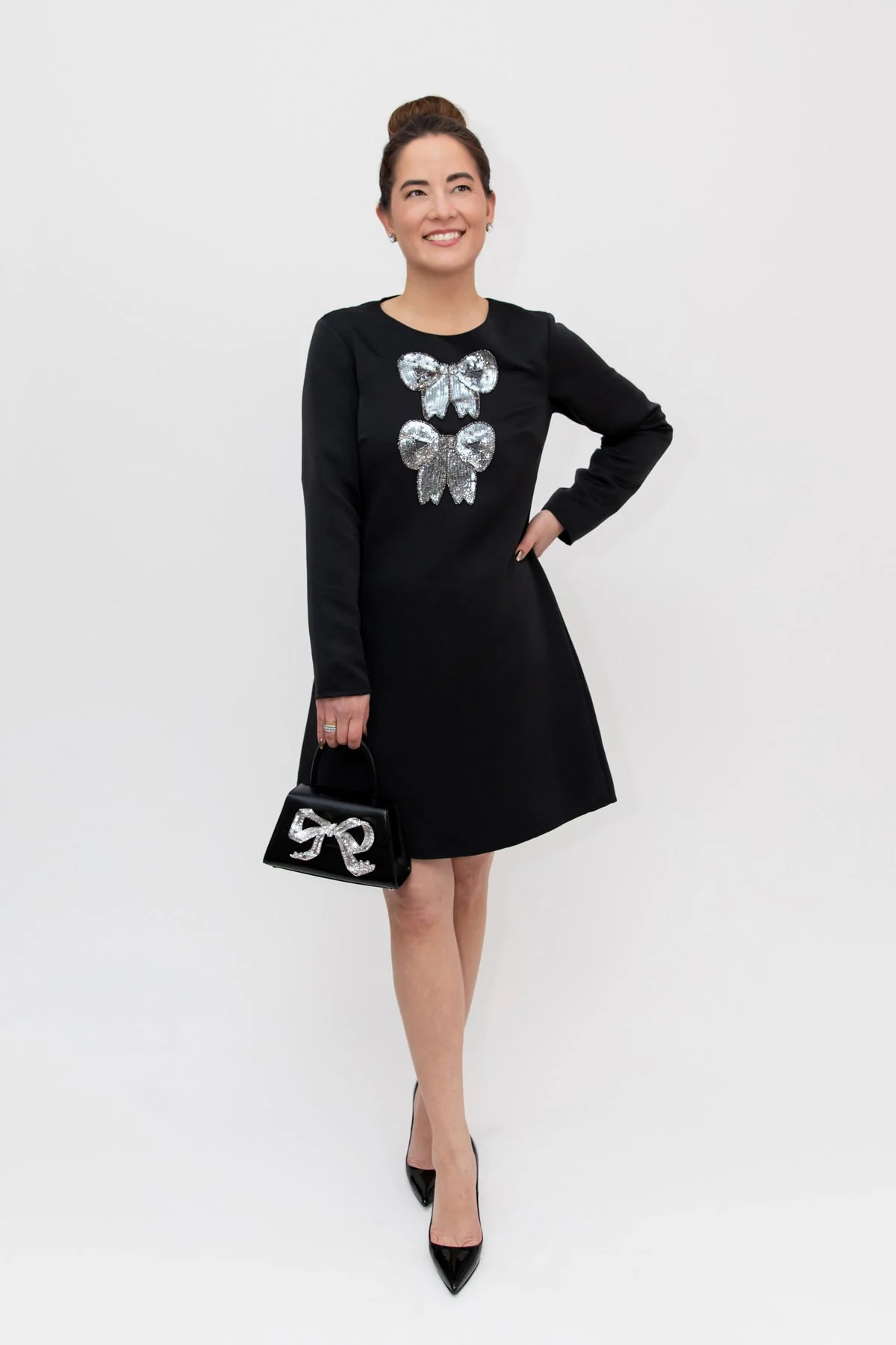 Black Marsha Bow Dress | Sail to Sable