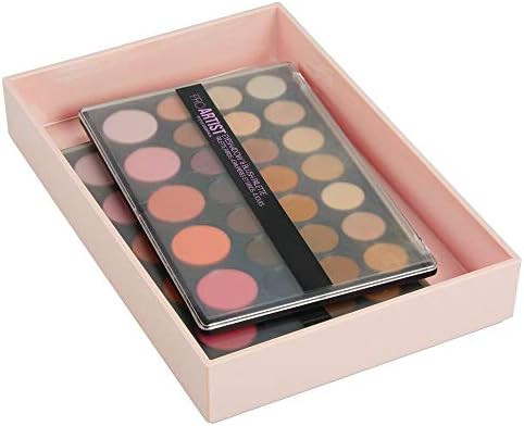 mDesign Wide Makeup Organizer for Bathroom Drawers, Vanity, Countertop - Storage Bins for Makeup ... | Amazon (US)