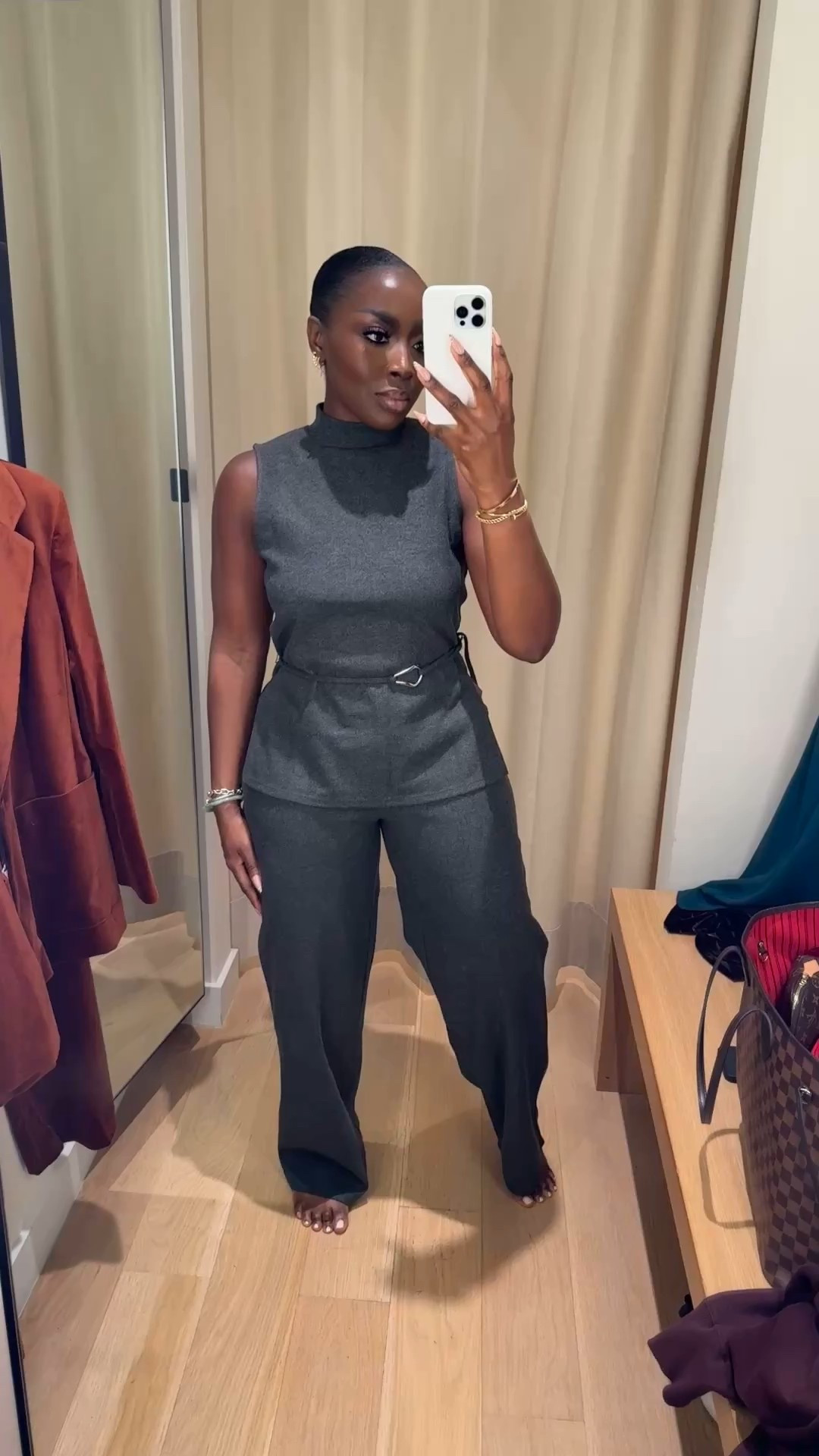 Wearing a M top and L bottom in this set from Mango. I lovvvve how cute/casual this is. Throw a blazer on this or a turtleneck for the office or a fur coat for an evening event. Cute for family photos or holiday photos. 

#LTKBeauty #LTKStyleTip #LTKFindsUnder100