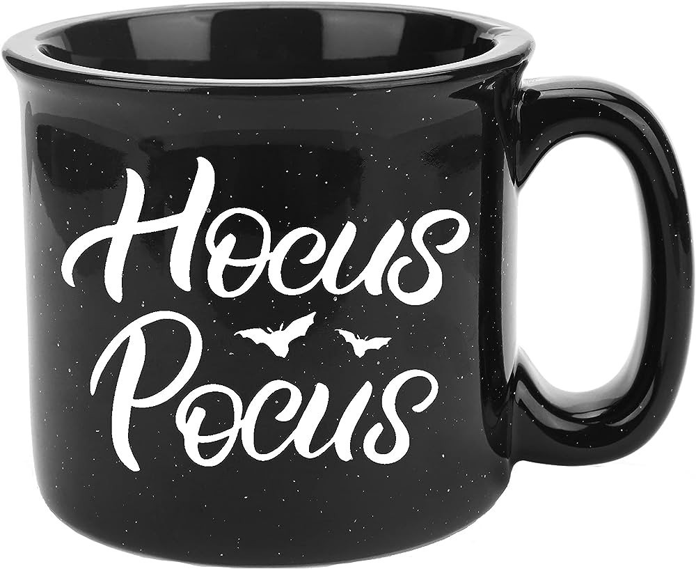 P.G Collin Halloween Hocus Pocus Coffee Mug for Women Men Kids – Black Ceramic Camping Mug with... | Amazon (US)