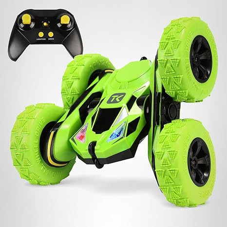 Threeking RC Stunt Cars Remote Control Car Double-Sided Driving 360-degree Flips Rotating Car Toy... | Amazon (US)