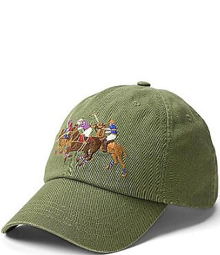 Polo Ralph Lauren Triple-Pony Twill Ball Cap - One Size | Dillard's