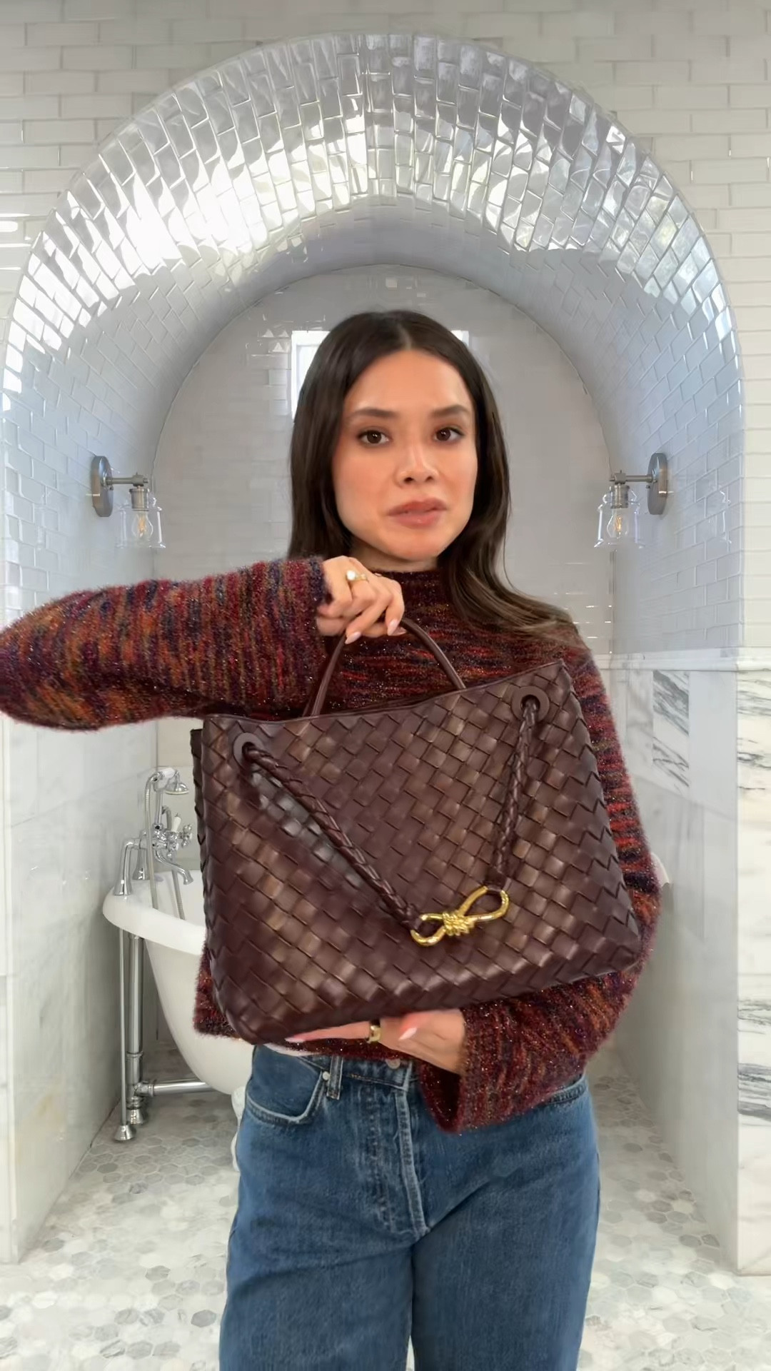 ootd!!! 

Simon miller sweater, anine bing high jeans, sezane trench coat, bottega andiamo, dark barolo

#LTKPetite #LTKgrwm #LTKootd