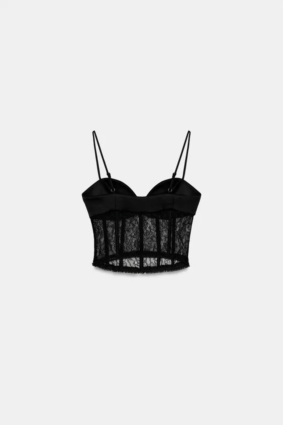 LACE CORSET TOP | Zara US