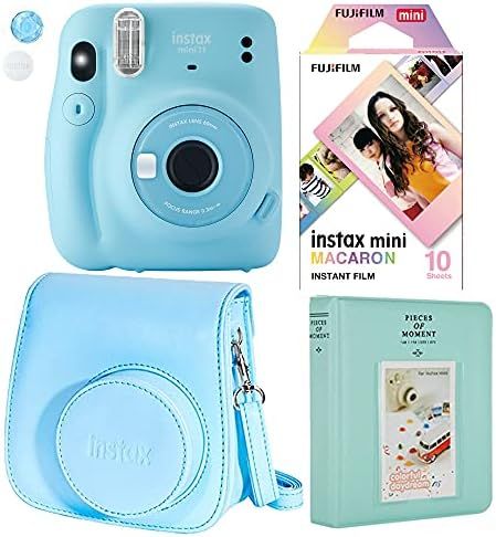 Fujifilm Instax Mini 11 Polaroid Ice Blue Instant Camera Plus Original Fuji Case, Photo Album and... | Amazon (US)