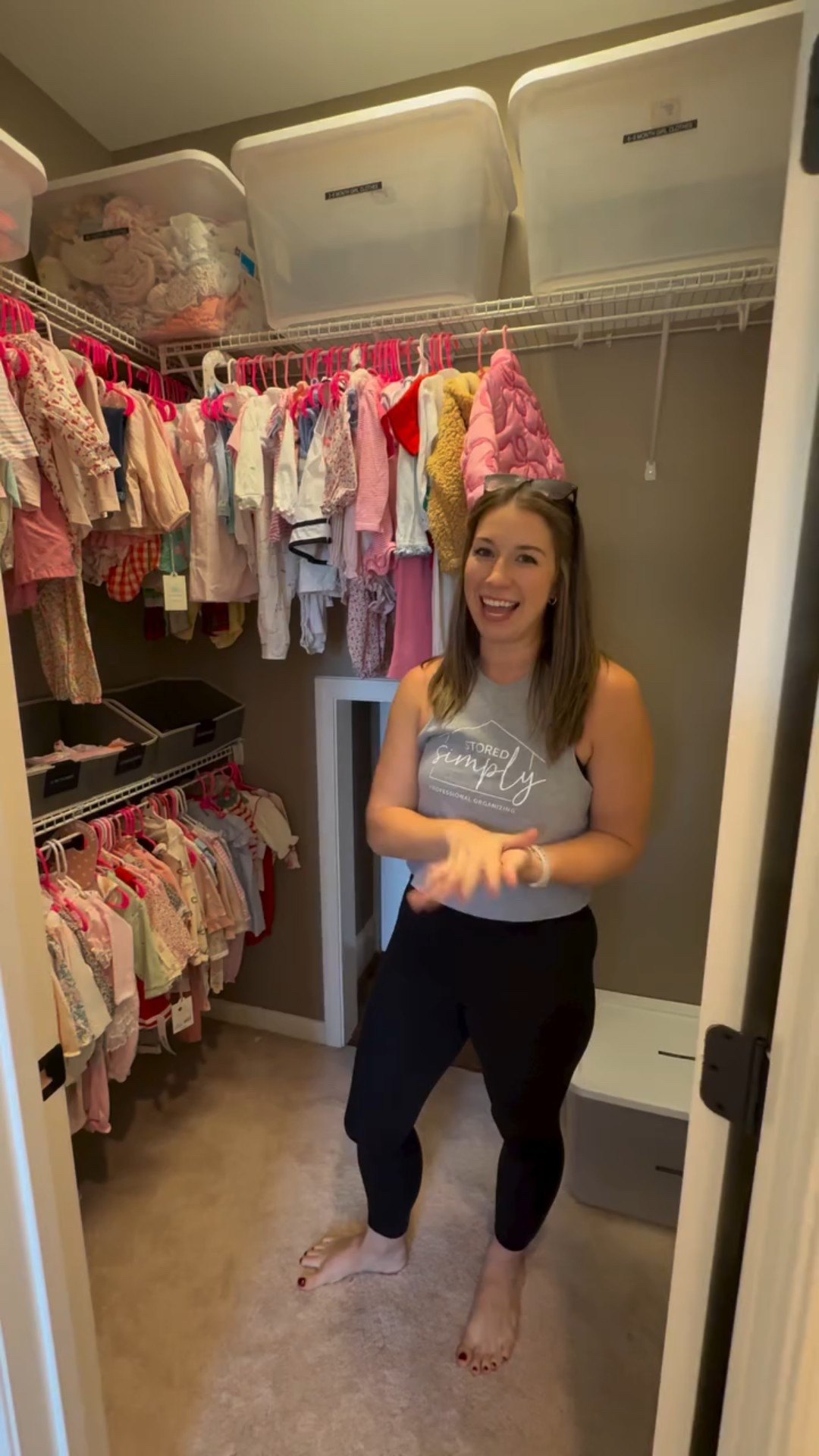 Make it easy to set aside outgrown clothes!!