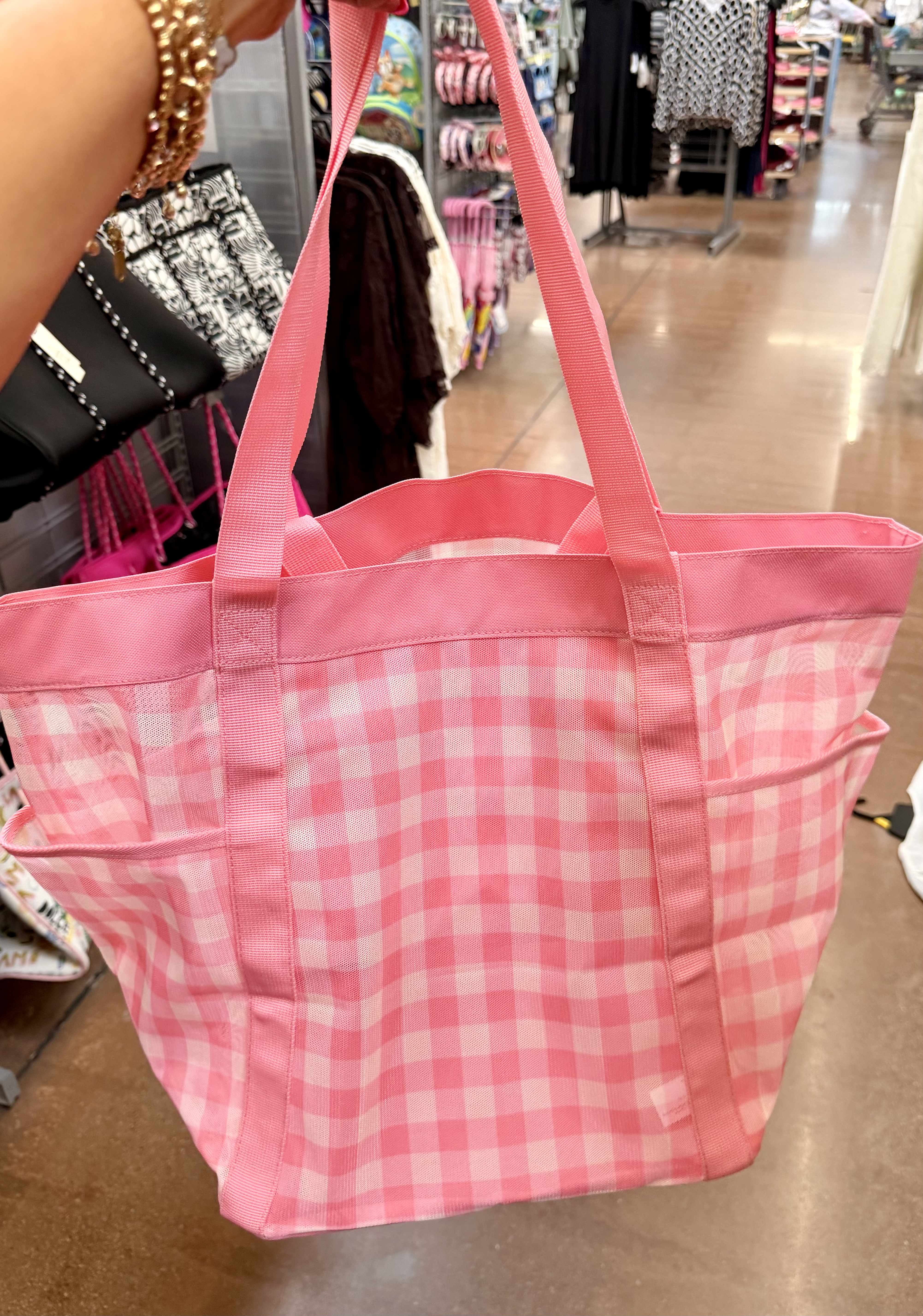 Darling mesh pool bags - under $9!! Available in so many adorable colors & patterns! 

#LTKSeasonal #LTKootd #LTKSwim