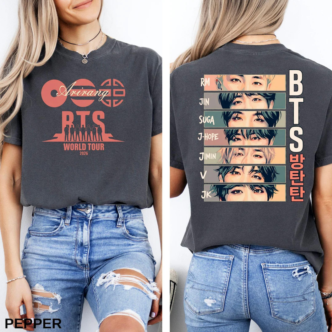 BTS World Tour Arirang Shirt – Comfort Colors K-Pop Merch For DTF Please Message | Etsy (Global)