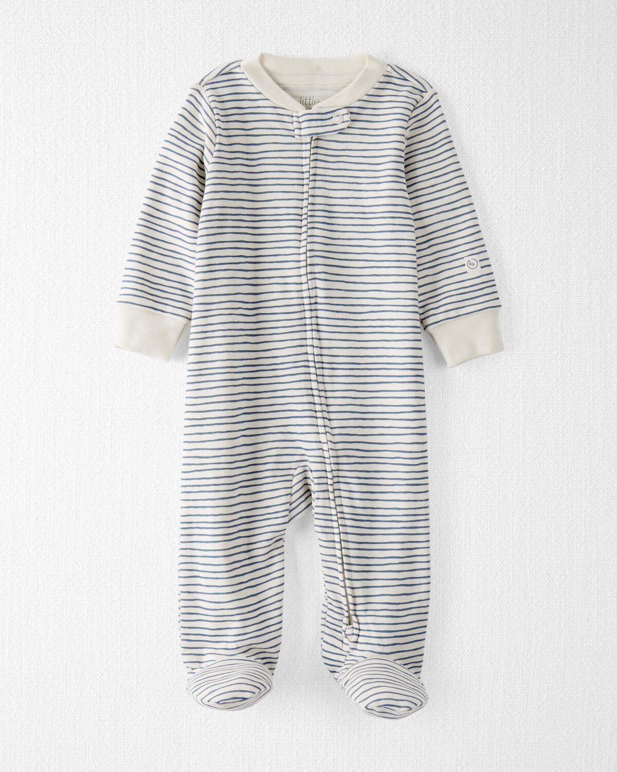 Baby Organic Cotton Sleep & Play Pajamas in Stripes | Carter's Inc