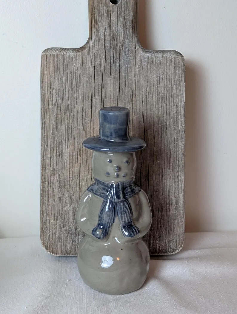 Vintage Beaumont Brothers Pottery Salt Glazed Ceramic Snowman- 1990s | Etsy (Global)