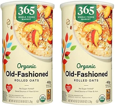 365 by Whole Foods Market, Organic Old-Fashioned Rolled Oats, 42 Ounce (Pack of 2) | Amazon (US)