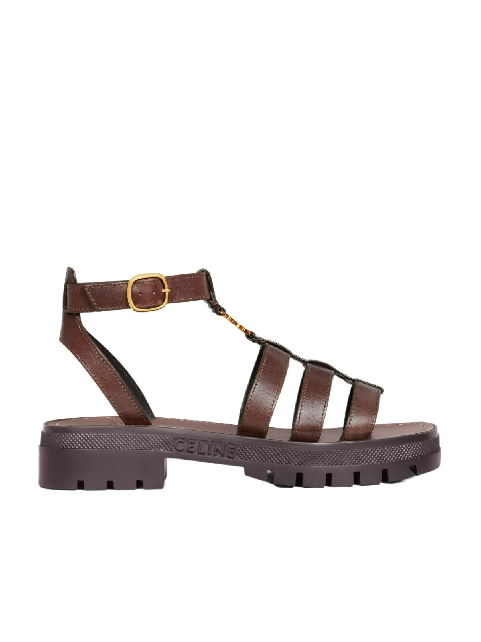 CELINE - CLEA TRIOMPHE GLADIATOR SANDAL in CALFSKIN - VEGETAL TANNING | Senser US